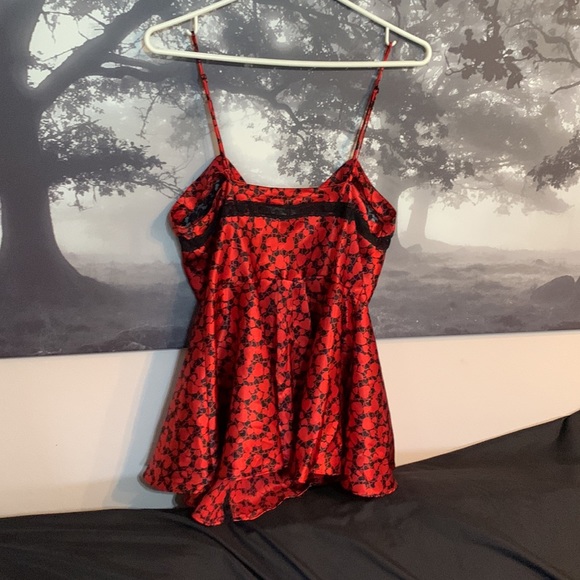 Vintage ♥️Victoria Secret red heart babydoll M - Picture 5 of 9